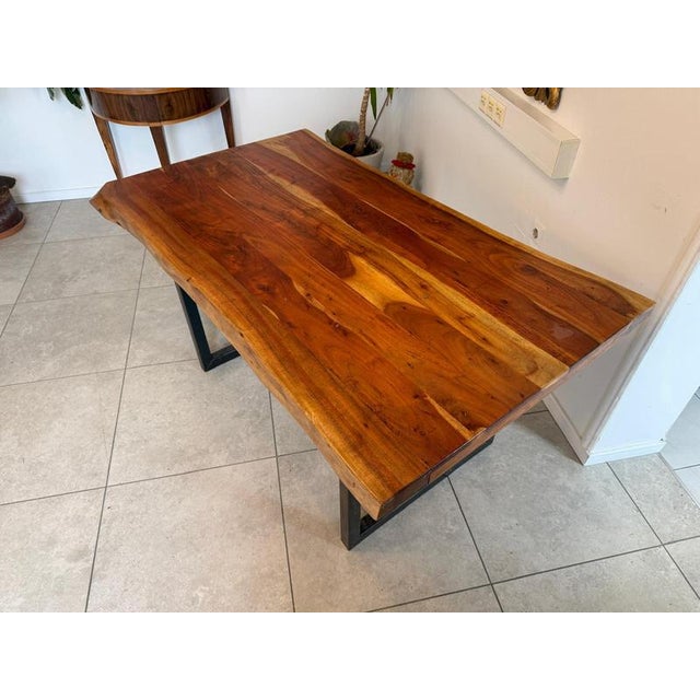 Vintage Dining Table in Spruce For Sale - Image 4 of 9