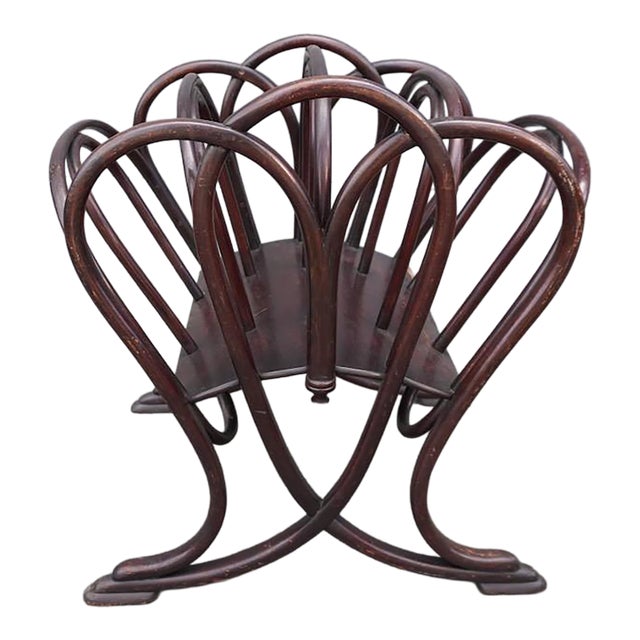 1900s Original Thonet Magazine Stand For Sale