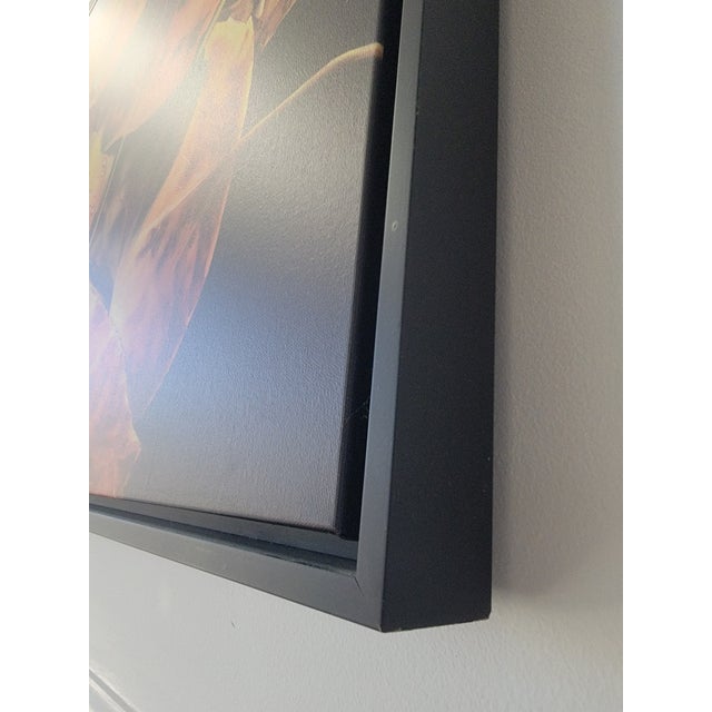 Large Rebecca Hodges Canvas Print of Autumn Leaves in Black Floating Frame For Sale In Philadelphia - Image 6 of 11