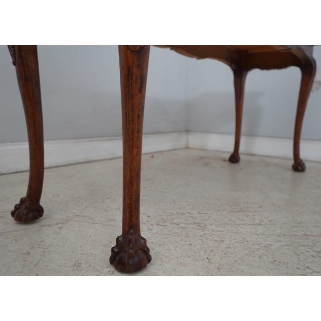 Lane Chippendale Mahogany Clawfoot Sofa Table For Sale - Image 11 of 13