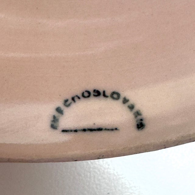 Vintage Fluted Soft Pink 2-Piece Porcelain Butter Dish, Made in Czechoslovakia For Sale - Image 9 of 9