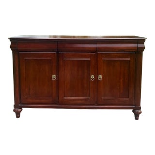 Ethan Allen British Classics Cinnabar Buffet Server For Sale