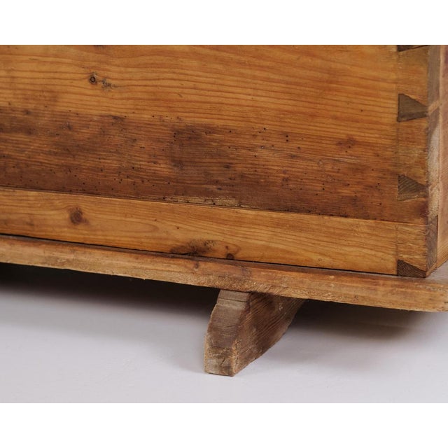 Antique Pine Chest with Domed Lid, 19th Century For Sale - Image 10 of 12
