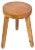 Mid-Century French Modern Wooden Tripod Stool in the style of Charlotte Perriand, 1950s For Sale