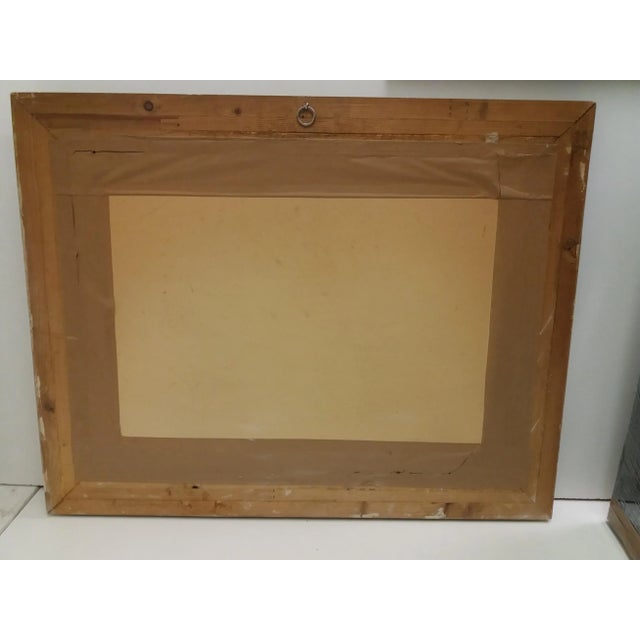 Mid-Century Woven Frame Tapestry, 1950s For Sale - Image 6 of 7