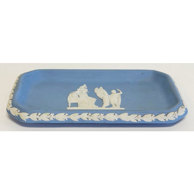 English Vintage English Wedgwood Jasperware Catchall Dish For Sale - Image 3 of 7