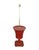 Vintage hand-painted red flowerpot floor lamp