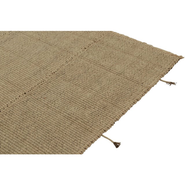 Rug & Kilim’s Contemporary Kilim in Beige With-Brown Accents For Sale In New York - Image 6 of 7