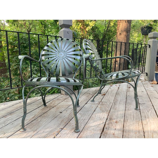 Mid 20th Century Francois Carre Petite Lounge Chairs - A Pair, Restored For Sale - Image 5 of 7