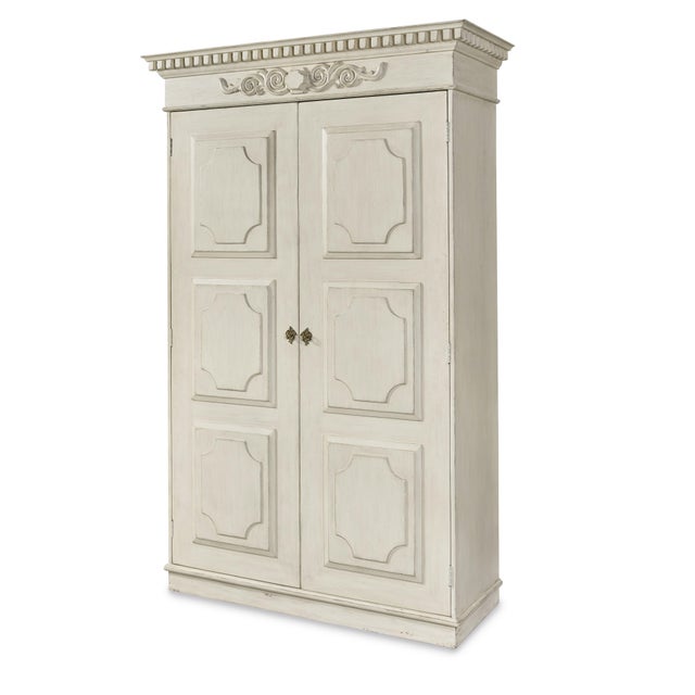 Century Furniture Tara Shaw for Century Furniture Fountainebleau Wardrobe (Aged Cream) For Sale - Image 4 of 4