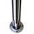 Silver 1980s Large Art Deco Revival Machine Age Torchiere Floor Lamp, Pair For Sale - Image 8 of 8