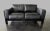 Mid-Century Modern Vintage Bastiano Sofa and Armchair by Scarpa in Black Leather For Sale - Image 3 of 13