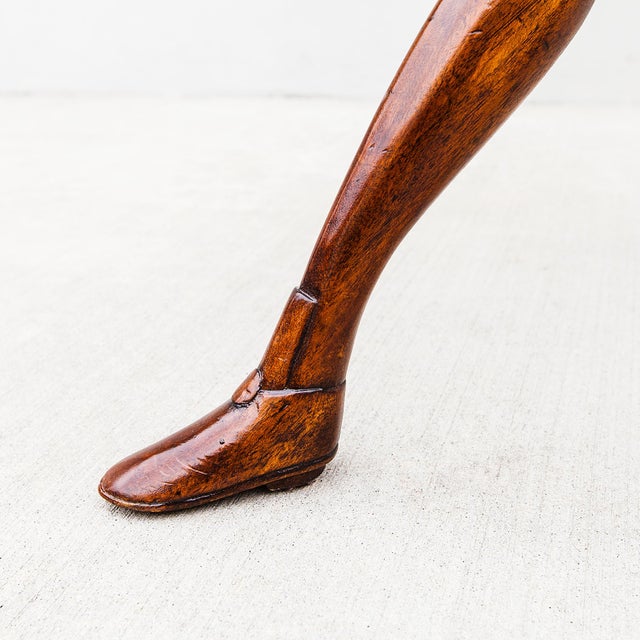 Wood Early 20th Century Isle of Man Solid Mahogany Tilt-Top Tripod Supper Table For Sale - Image 7 of 12