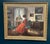 Original mid 20th century scandinavian oil on canvas – interior scene by bente berg – signed – framed 75 × 86 cm (29.5" ×...