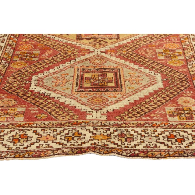 Vintage Turkish Oushak Rug - 04'04 X 07'00 For Sale - Image 4 of 9