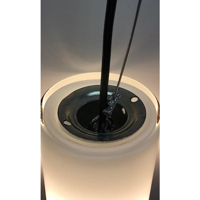 Glass 1980s Set of 3 Murano Glass Pendant Lights by Italian Lighting Company I3 For Sale - Image 7 of 11