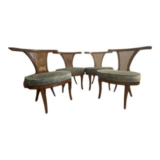 Mid-Century Modern Chairs Attributed to William Billy Haines - Set of Four For Sale