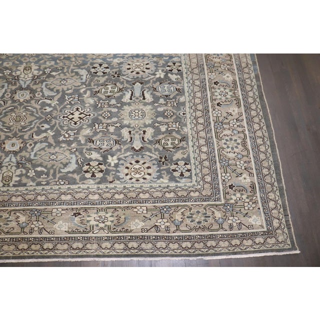 Early 20th Century Blue Oversize Malayer Rug - 10' x 16'9" For Sale In New York - Image 6 of 11