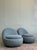 Vintage Boho Contemporary Boucle Swivel Chairs - A Pair For Sale - Image 4 of 9