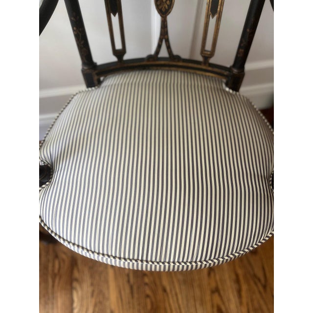 Mid 20th Century Federal Style Arm Chairs, a Pair For Sale - Image 11 of 11