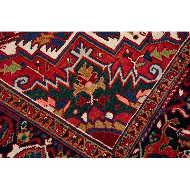 1960s 1960s Persian Heriz Area Rug 4’10” X 6’7″ For Sale - Image 5 of 10
