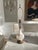 Glass Vintage French Milk Glass Lamp With Petite French Detailing Completely Restored For Sale - Image 7 of 7