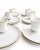 Vintage Saks Fifth Avenue Japanese Porcelain Dinnerware Set – White With Gold Trim – 12 Plates & 10 Cups - 22 Pieces For Sale - Image 4 of 8