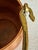Farmhouse Vintage Copper Planter Utensil Pot With Hinged Brass Handle MCM Lodge CabinCore For Sale - Image 3 of 10
