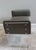 Interlude Home Small Bench. Sleek modern design with curved lucite legs. and nickel rivets.