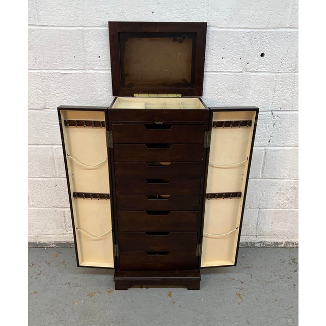 1990s 1990s Unique Tall Jewelry Armoire For Sale - Image 5 of 10