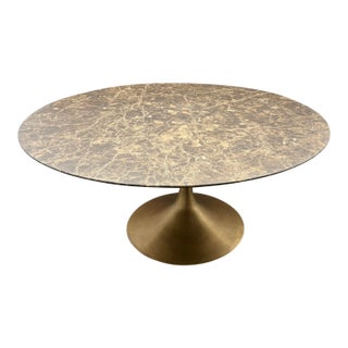 Rh Aero Stone Round Dining Table – 60" For Sale