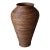 Late 20th-Century Gabriella Crespi-Style Pencil Reed Rattan Pithos-Shape Floor Vase For Sale