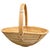 Mid 20th Century Mid 20th Century Monumental Organic Modern Rattan Market Basket, Gabriella Crespi Style For Sale - Image 5 of 9