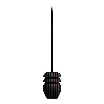 Matek Stria Candleholder in Recycled Composite by Project Materia For Sale
