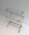 1940s Neoclassical brass and glass magazine rack, Maison Jansen For Sale - Image 12 of 12