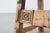 Brutalist Armchair with Carved Rosettes and Nailed Wooden Seat, Spain, 1950s For Sale - Image 9 of 16