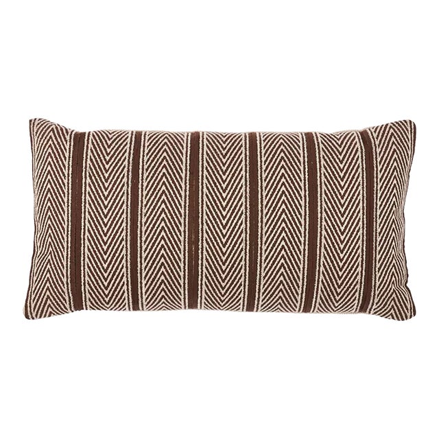 Schumacher Nicholson 24" Lumbar Pillow in Brown For Sale
