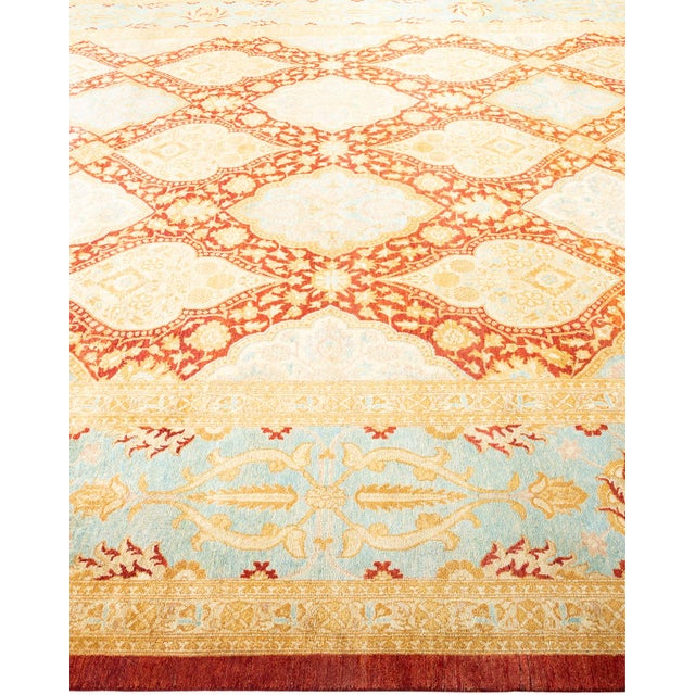 Solo Rugs Eclectic, One-of-a-Kind Hand-Knotted Area Rug - Orange, 10' 2" x 13' 1" For Sale - Image 4 of 8