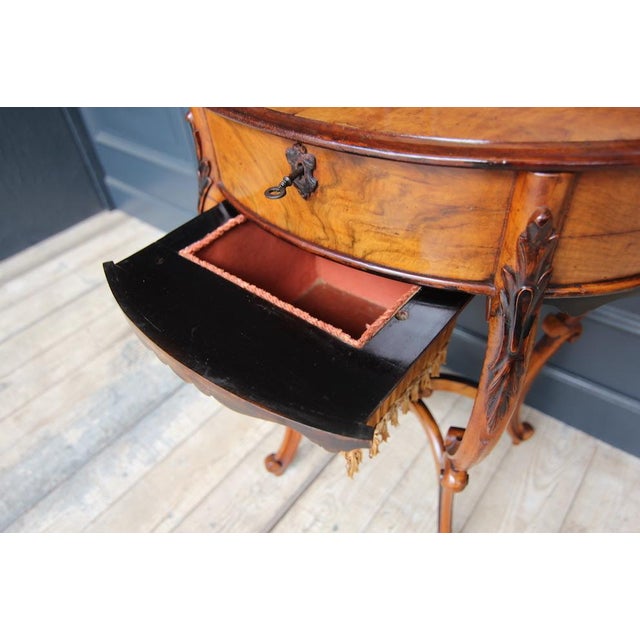 Wiener Baroque Sewing Table, 1860s For Sale - Image 13 of 18