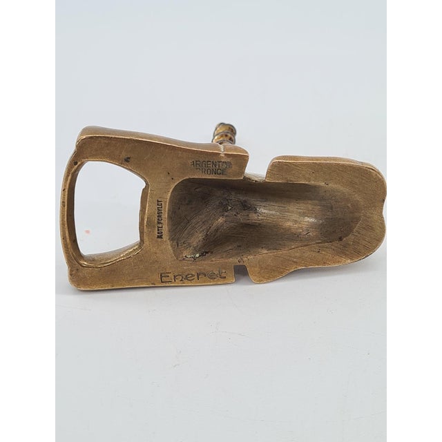 1960s Danish Figurative Corkscrew in Bronze, Denmark, 1960s For Sale - Image 5 of 12