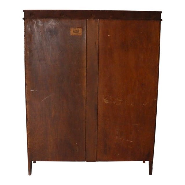 Wood Oversized Antique Hersee & Co. Oak 2-Door Bookcase Signed C1910 For Sale - Image 7 of 9