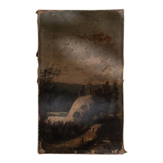 Early 20th Century France Chocolate Canvas Painting For Sale