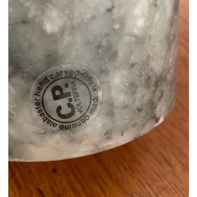 Gray Vintage Italian Desk Lamp with Albast Base, 1970s For Sale - Image 8 of 9