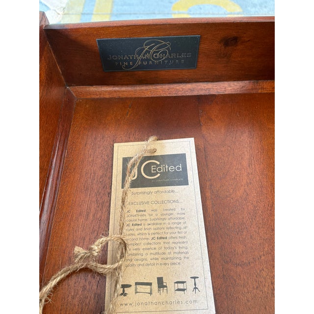 Wood Jonathan Charles Rustic Casual Desk For Sale - Image 7 of 7