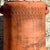 Vintage Boho Chevron Stripe Terra Cotta Planter For Sale - Image 12 of 12