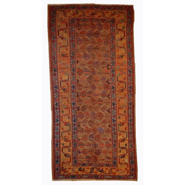 Olive 1880s Handmade Antique Persian Kurdish Rug For Sale - Image 8 of 8