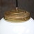 Mid-20th Century Opaline Glass Globe Pendant Light with Brass Top For Sale - Image 4 of 8