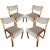 1960s French Stacking Chairs in the Manner of Alvar Alto, 1960s, Set of 4 For Sale - Image 5 of 5
