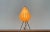 Mid-Century Modern German Minimalist Cocoon Tripod Table Lamp by Friedel Wauer for Goldkant Leuchten, 1960s For Sale - Image 4 of 18