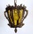 Antique Brass Glass Chandelier, 1930s, in Very Good conditions. Designed 1920 to 1949 I have official proof of...